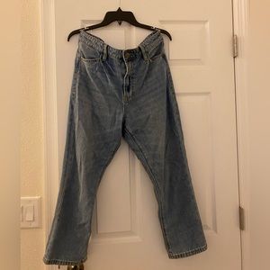 High Waisted Cropped Jeans